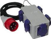 VAIHDEADAPTERI 16A / 5 X 230V 2M