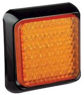 LED-TAKAVILKKU KELT. 100x100x28MM 12-24V