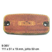 LED-VALO KELTAINEN 9-36V 0,5MJOHTO