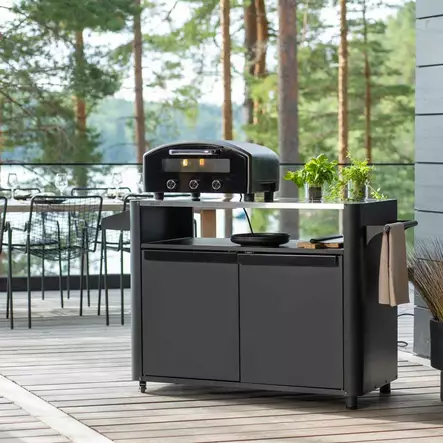Grillaus apupöytä pöytägrillin alle asennettuna terassilla - Muut puutarhakalusteet - 6410416416915 - 2