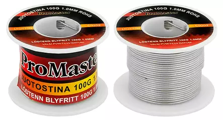 Juotostina 100g 1,5mm RoHS - Juotostinat ja juotostarvikkeet - 6420286009995 - 1