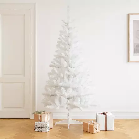 Valkoinen tekokuusi 210 cm - Joulukuuset - 8721037153836 - 2