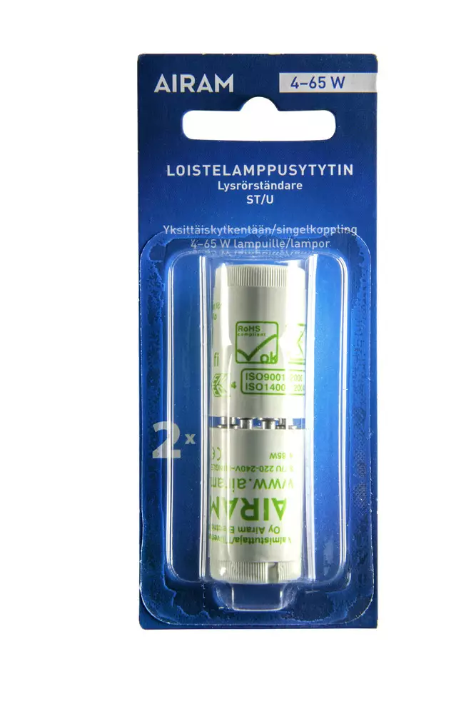 Airam loisteputken sytytin 4-65W 2kpl - Led- ja loisteputket - 6435200135056 - 2
