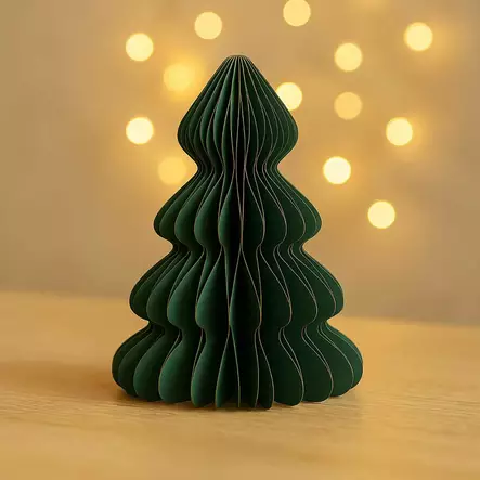 Kaunis paperinen kuusikoriste 20 cm - Joulukuuset - 8721037678728 - 2