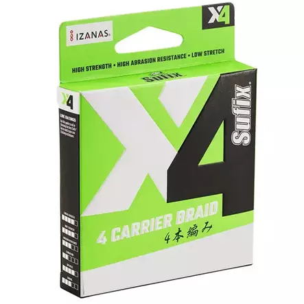 Siima sufix x4 braid hi vis yellow 150m 0205mm 11,5kg - Siimat - 024777740198 - 2