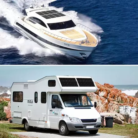 Taipuisa aurinkopaneeli 100w autoon veneeseen - Aurinkopaneelit - 6438056312459 - 2