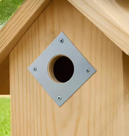 Linnunpöntön lentoaukon suojametalli - Lintulaudat, pöntöt ja hyönteishotellit - 6430063680002 - 2