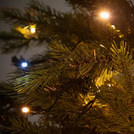 Tuikkuva valohuppu joulukuuseen - Kuusenvalosarjat - 6410416277844 - 2